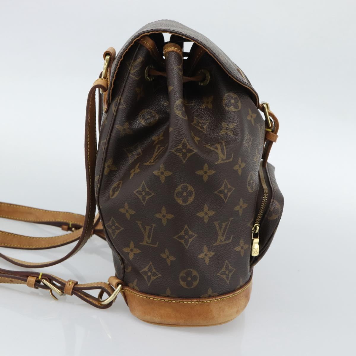 LOUIS VUITTON Monogram Montsouris MM Backpack M51136 LV Auth 189280