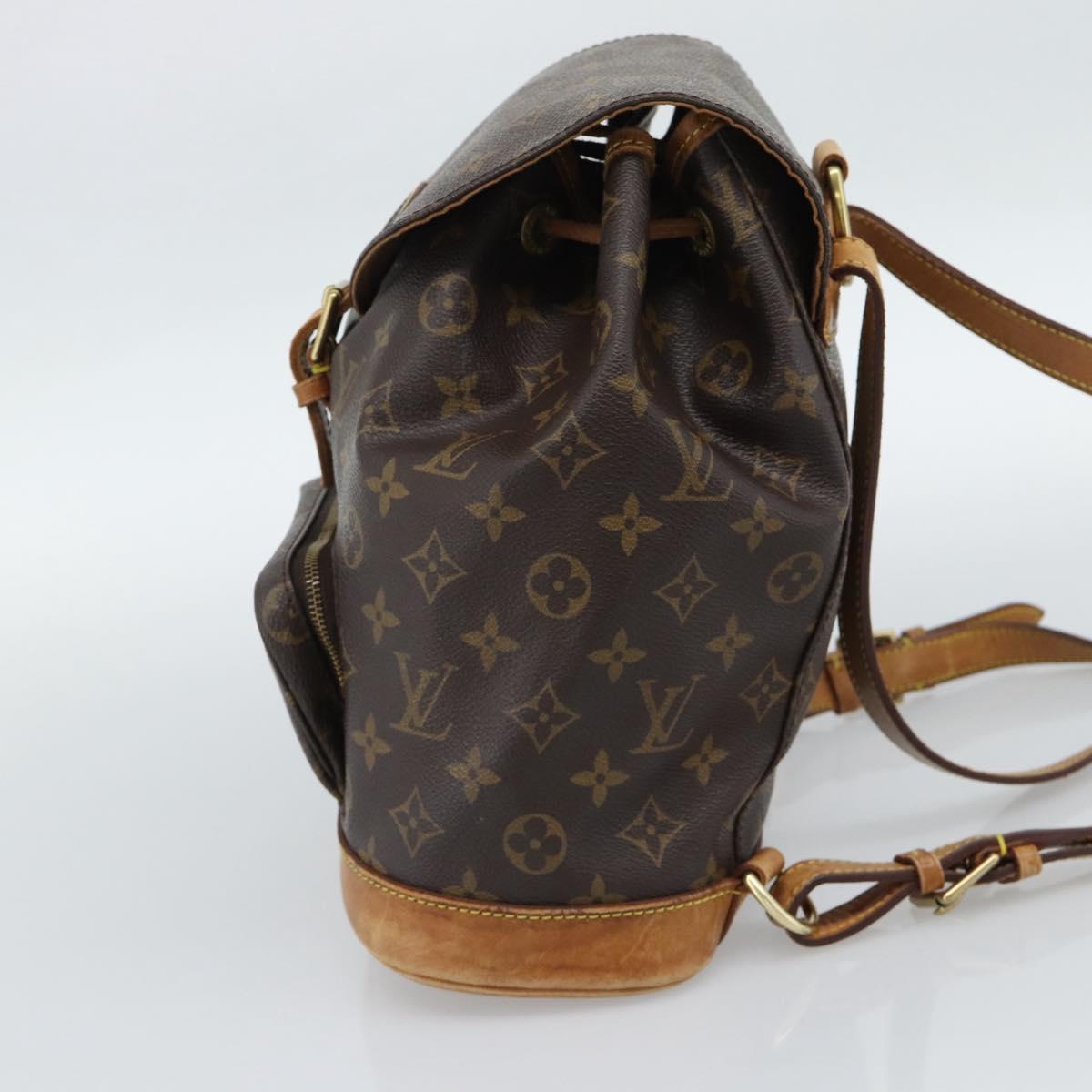 LOUIS VUITTON Monogram Montsouris MM Backpack M51136 LV Auth 189280