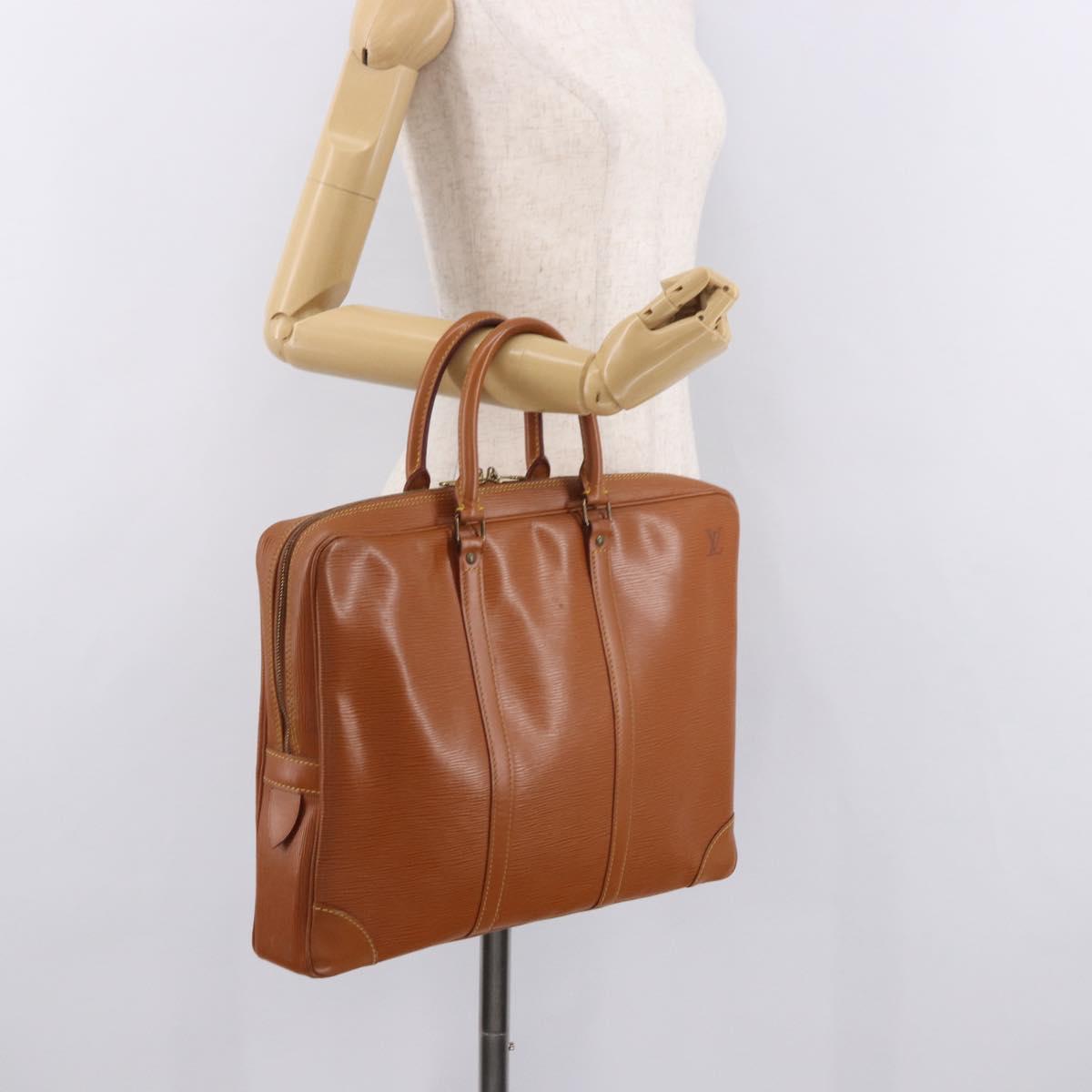LOUIS VUITTON Epi Porte Documents Voyage Zipangu Gold M54478 Auth 189287