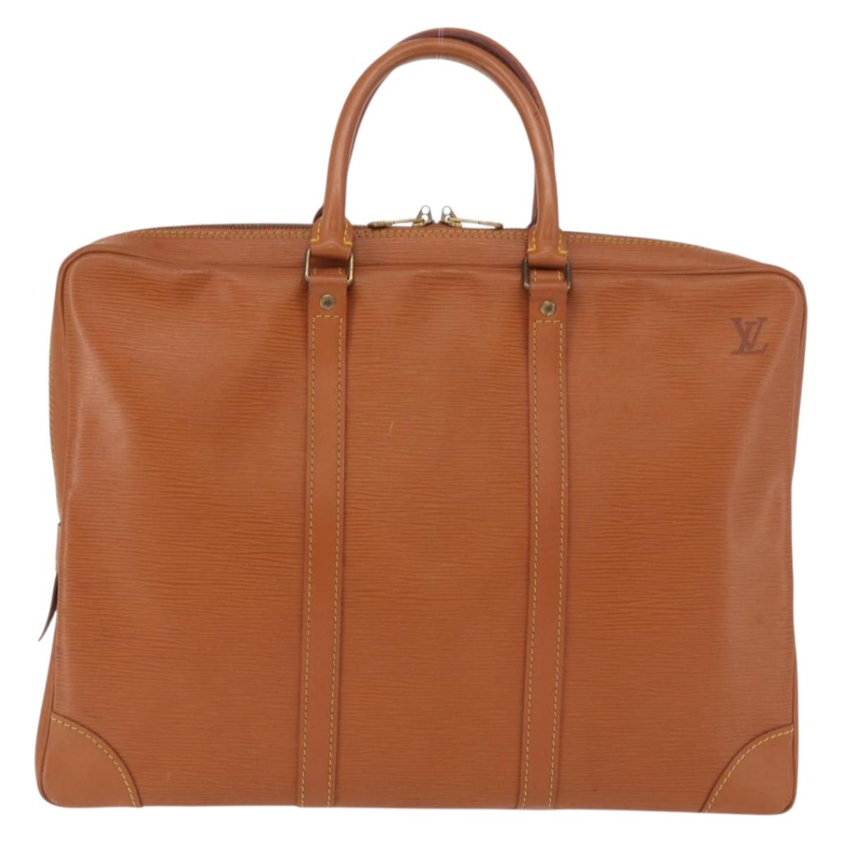 LOUIS VUITTON Epi Porte Documents Voyage Zipangu Gold M54478 Auth 189287