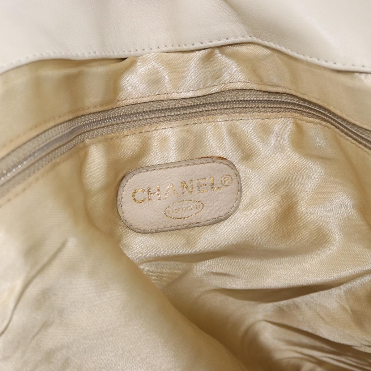CHANEL Matelasse Shoulder Bag Canvas Pink Gold CC Auth 189308