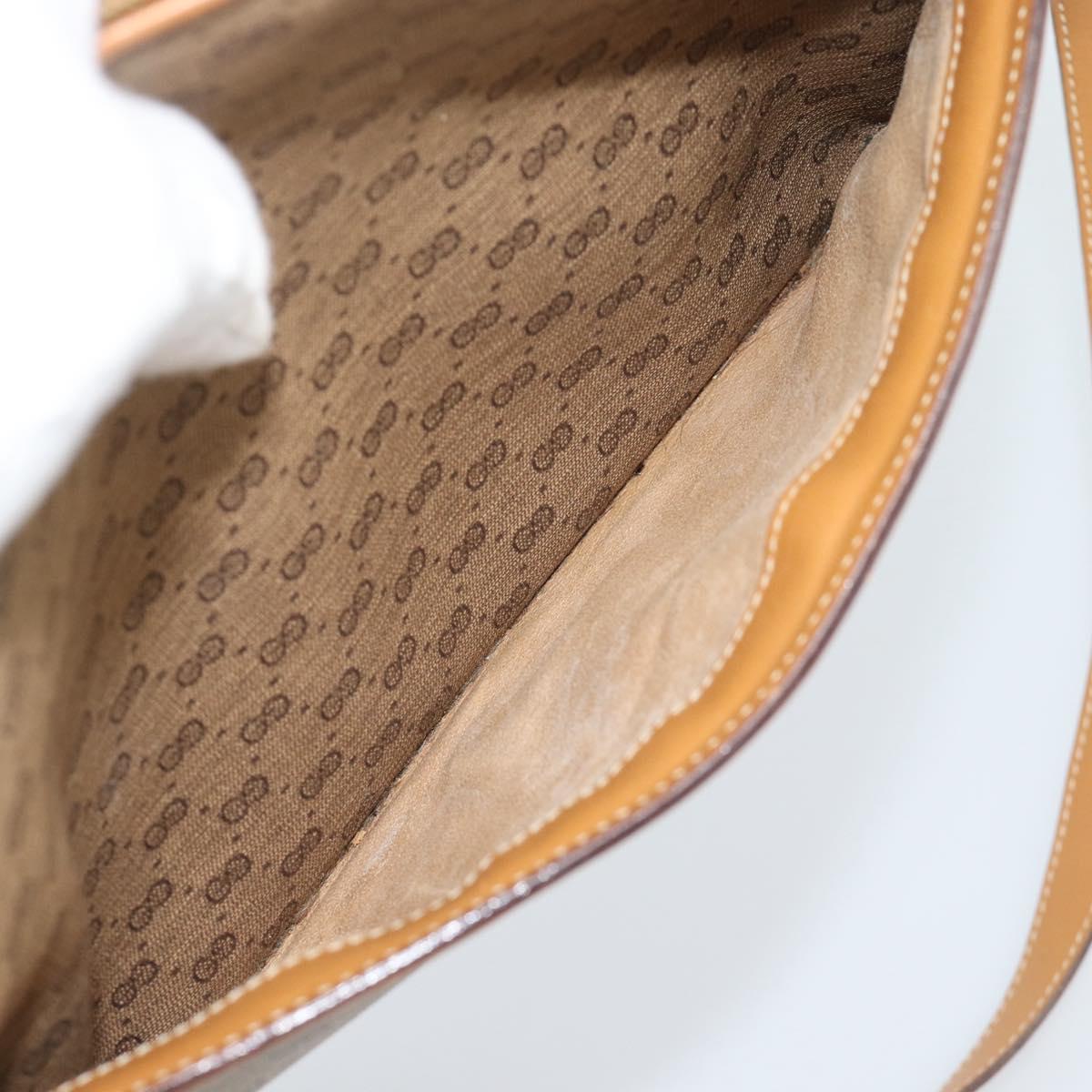 GUCCI Micro GG Supreme Shoulder Bag PVC Beige Gold 001 14 0412 Auth 189340