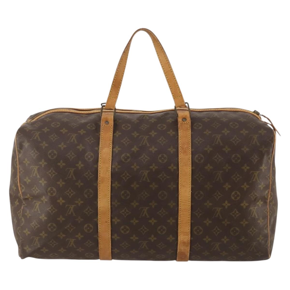LOUIS VUITTON Monogram Sac Souple 55 Boston Bag M41622 LV Auth 189346
