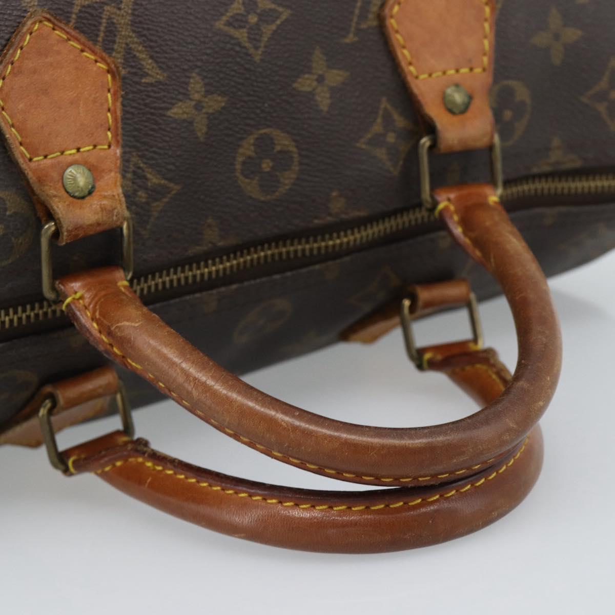 LOUIS VUITTON Monogram Speedy 30 Hand Bag M41526 LV Auth 189348