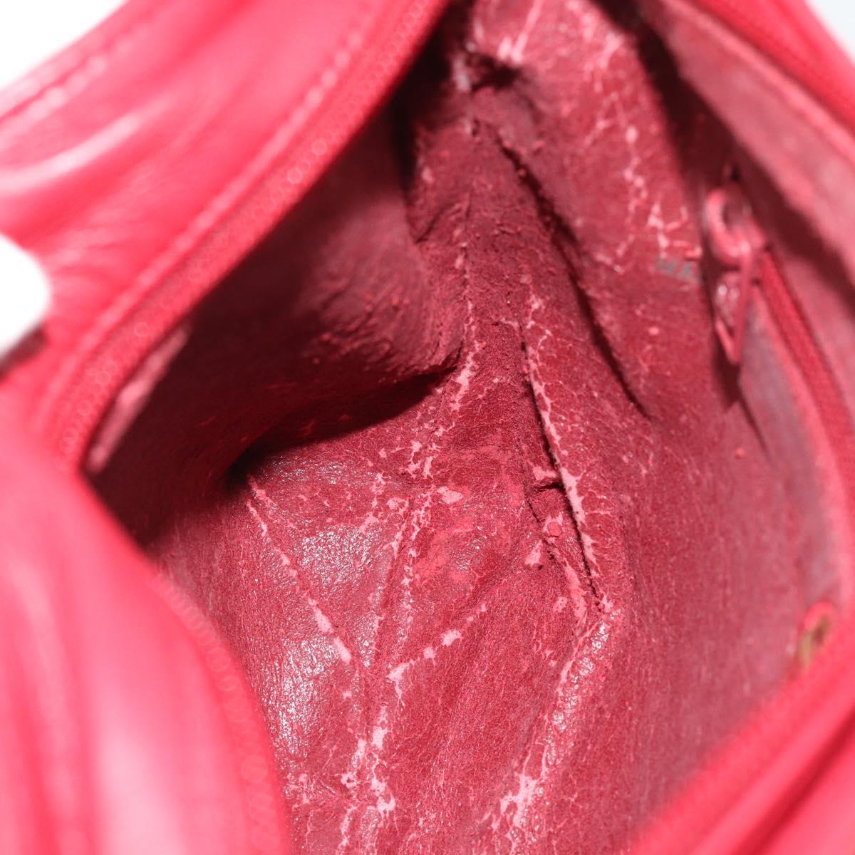 LOEWE Anagram Shoulder Bag Leather Red Auth 189350