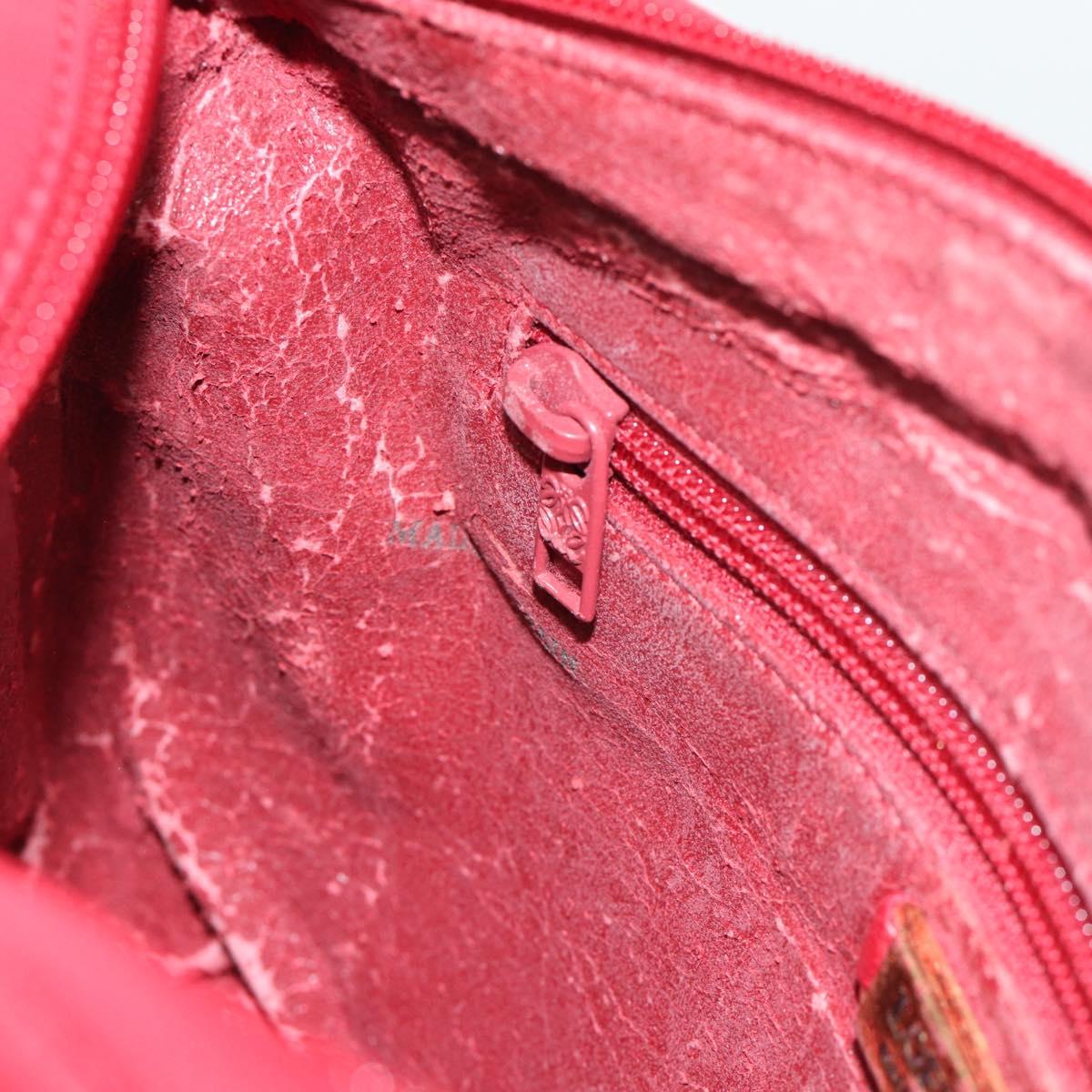 LOEWE Anagram Shoulder Bag Leather Red Auth 189350