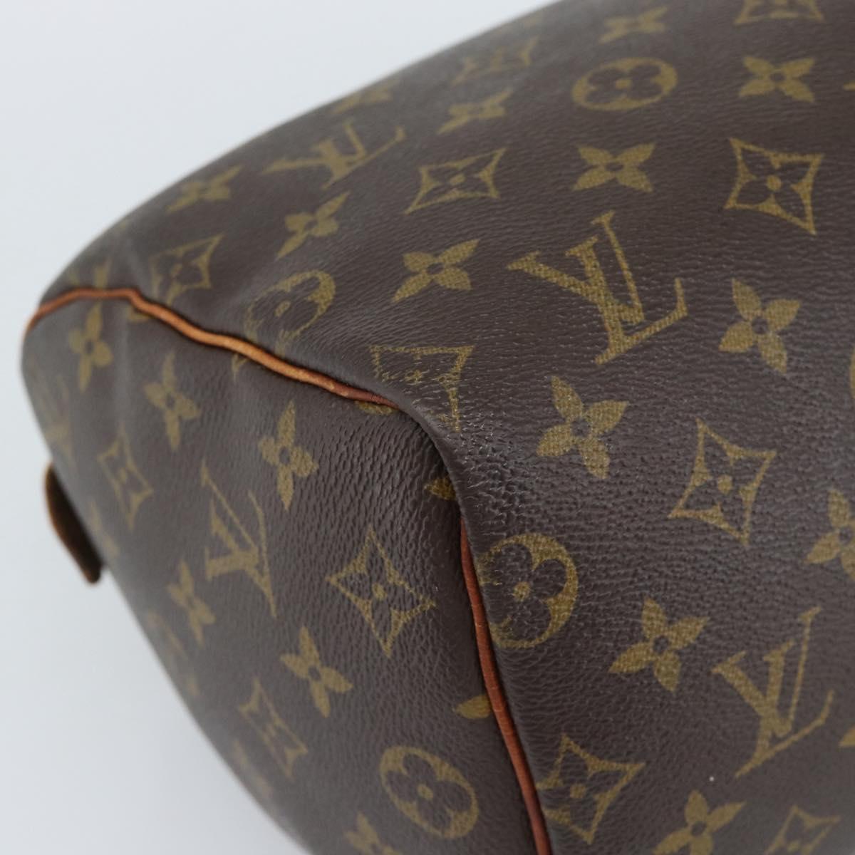 LOUIS VUITTON Monogram Speedy 25 Hand Bag M41528 LV Auth 189351