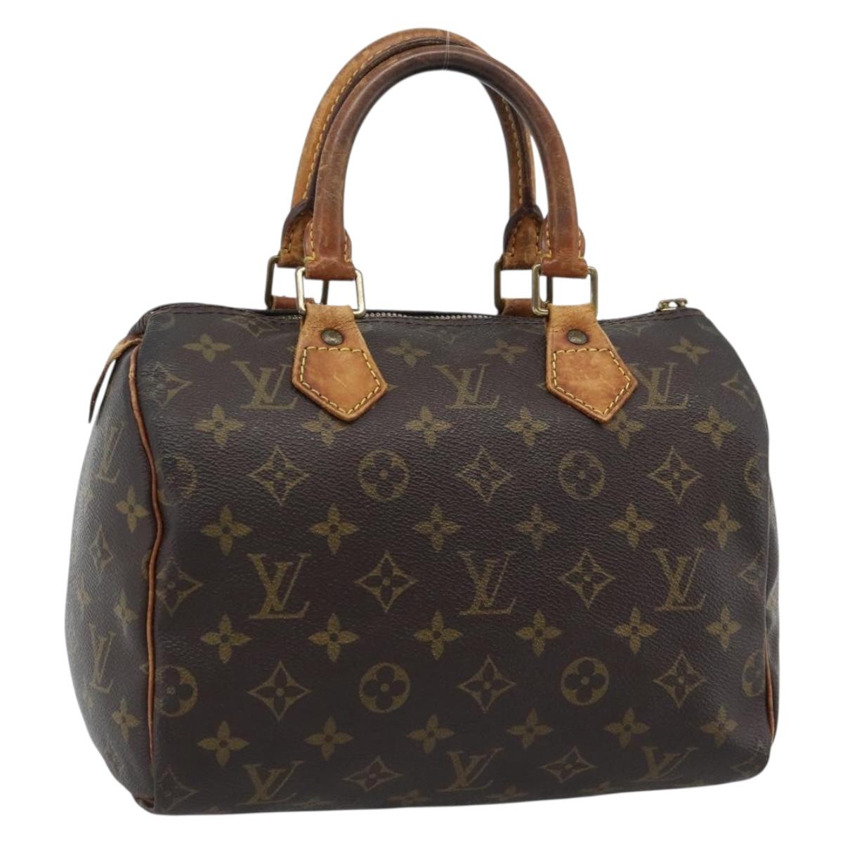 LOUIS VUITTON Monogram Speedy 25 Hand Bag M41528 LV Auth 189351