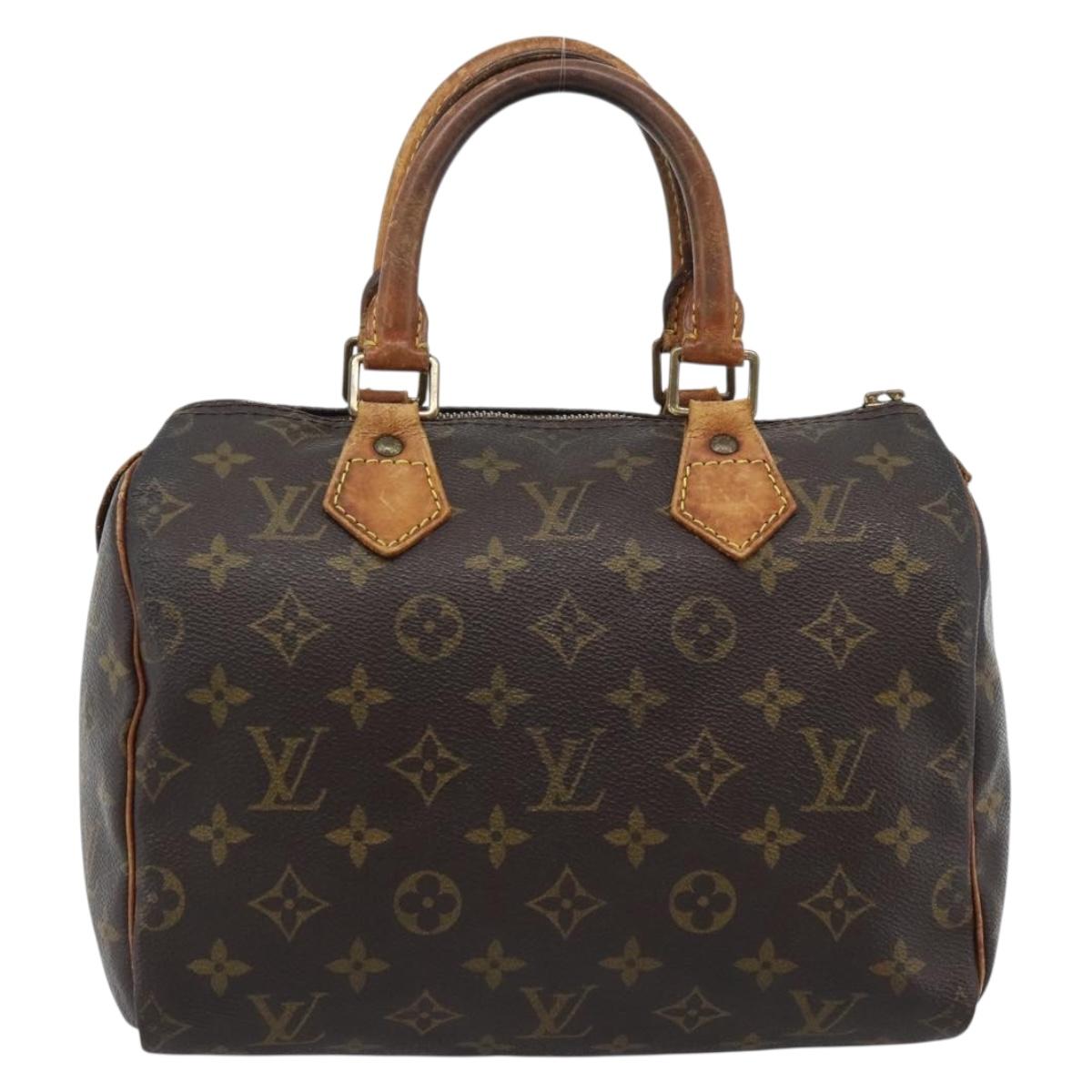 LOUIS VUITTON Monogram Speedy 25 Hand Bag M41528 LV Auth 189351