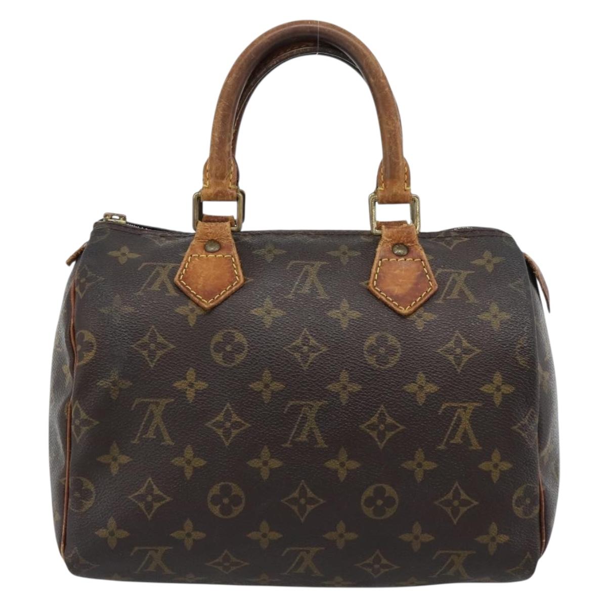 LOUIS VUITTON Monogram Speedy 25 Hand Bag M41528 LV Auth 189351
