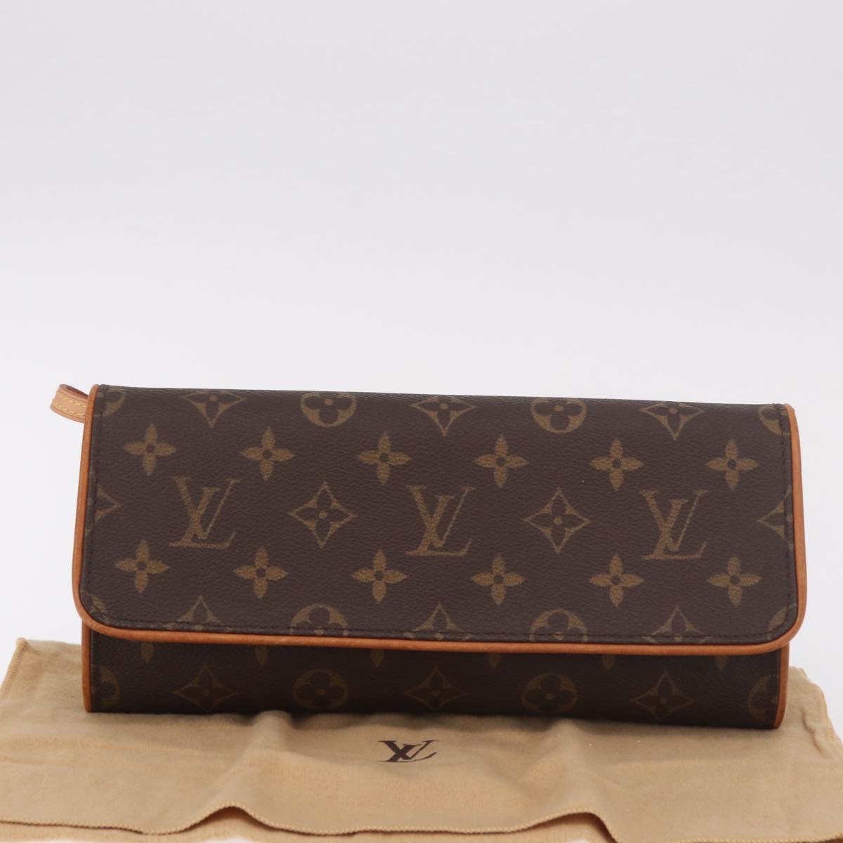 LOUIS VUITTON Monogram Pochette Twin GM Shoulder Bag M51852 LV Auth 189359V