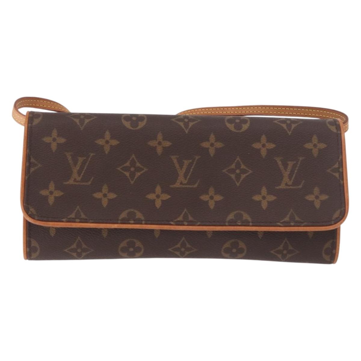 LOUIS VUITTON Monogram Pochette Twin GM Shoulder Bag M51852 LV Auth 189359V