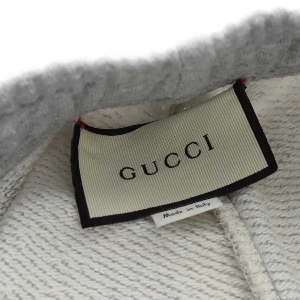 GUCCI Sweat Pants Cotton L Gray Auth 189370V