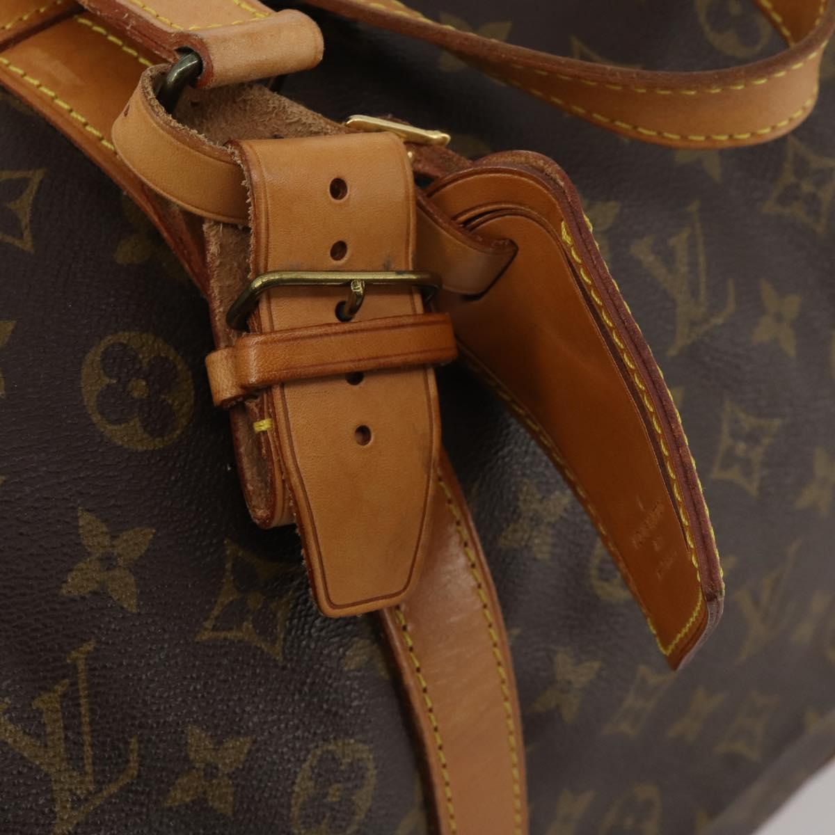 LOUIS VUITTON Monogram Sac Souple 55 Boston Bag M41622 LV Auth 189373