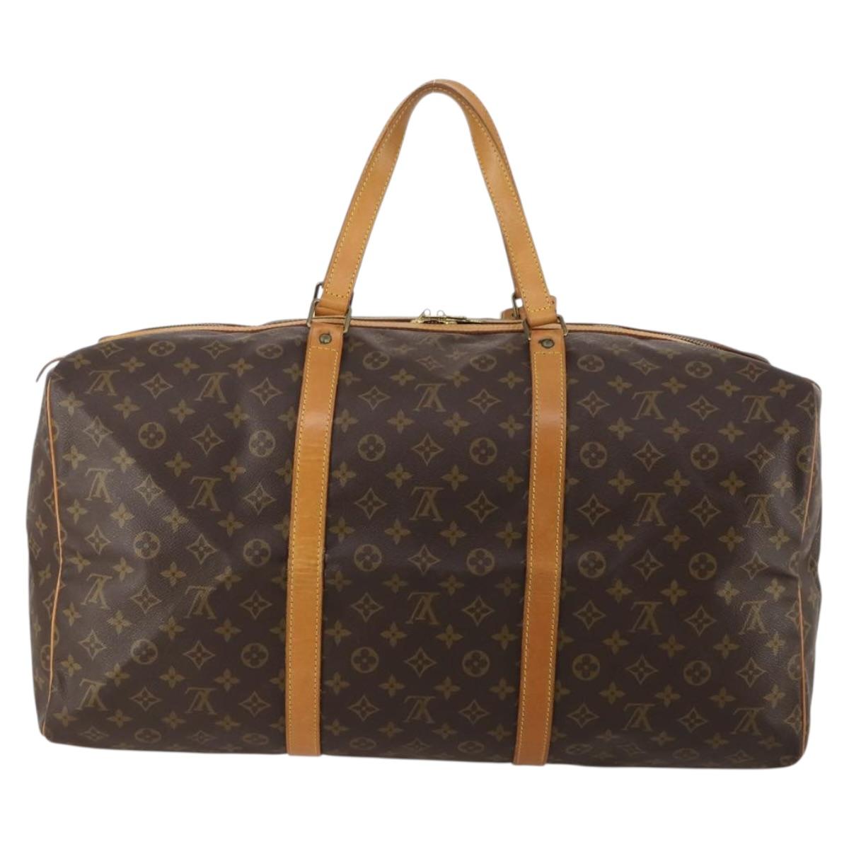 LOUIS VUITTON Monogram Sac Souple 55 Boston Bag M41622 LV Auth 189373