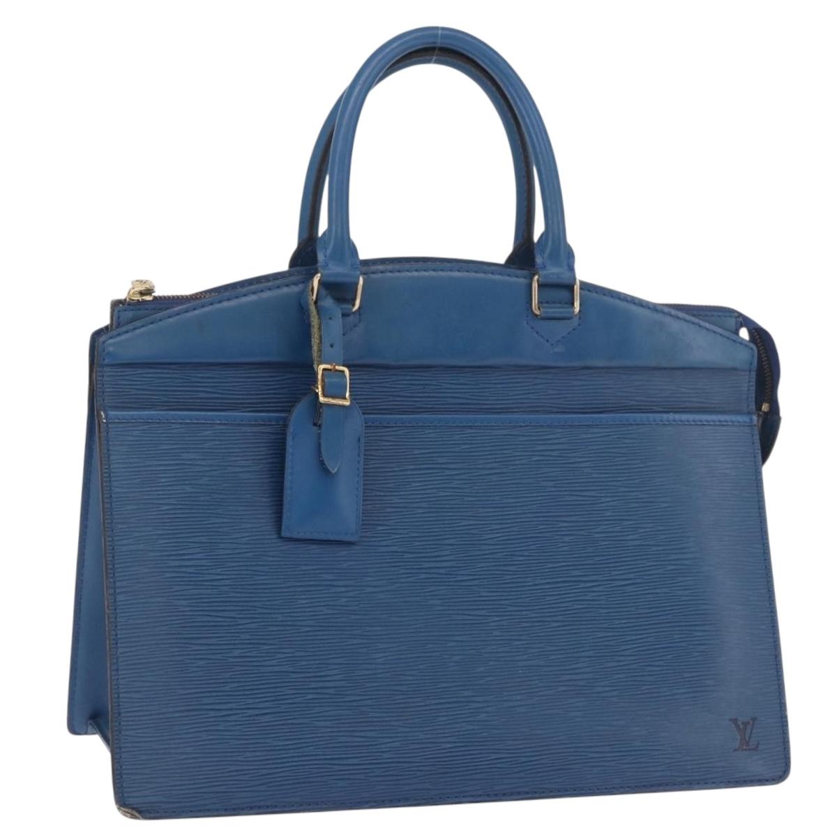 LOUIS VUITTON Epi Riviera Hand Bag Blue M48185 LV Auth 189376