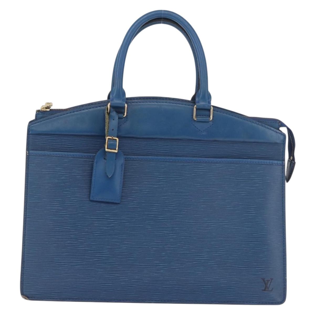 LOUIS VUITTON Epi Riviera Hand Bag Blue M48185 LV Auth 189376