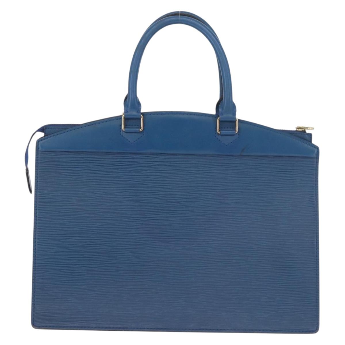 LOUIS VUITTON Epi Riviera Hand Bag Blue M48185 LV Auth 189376