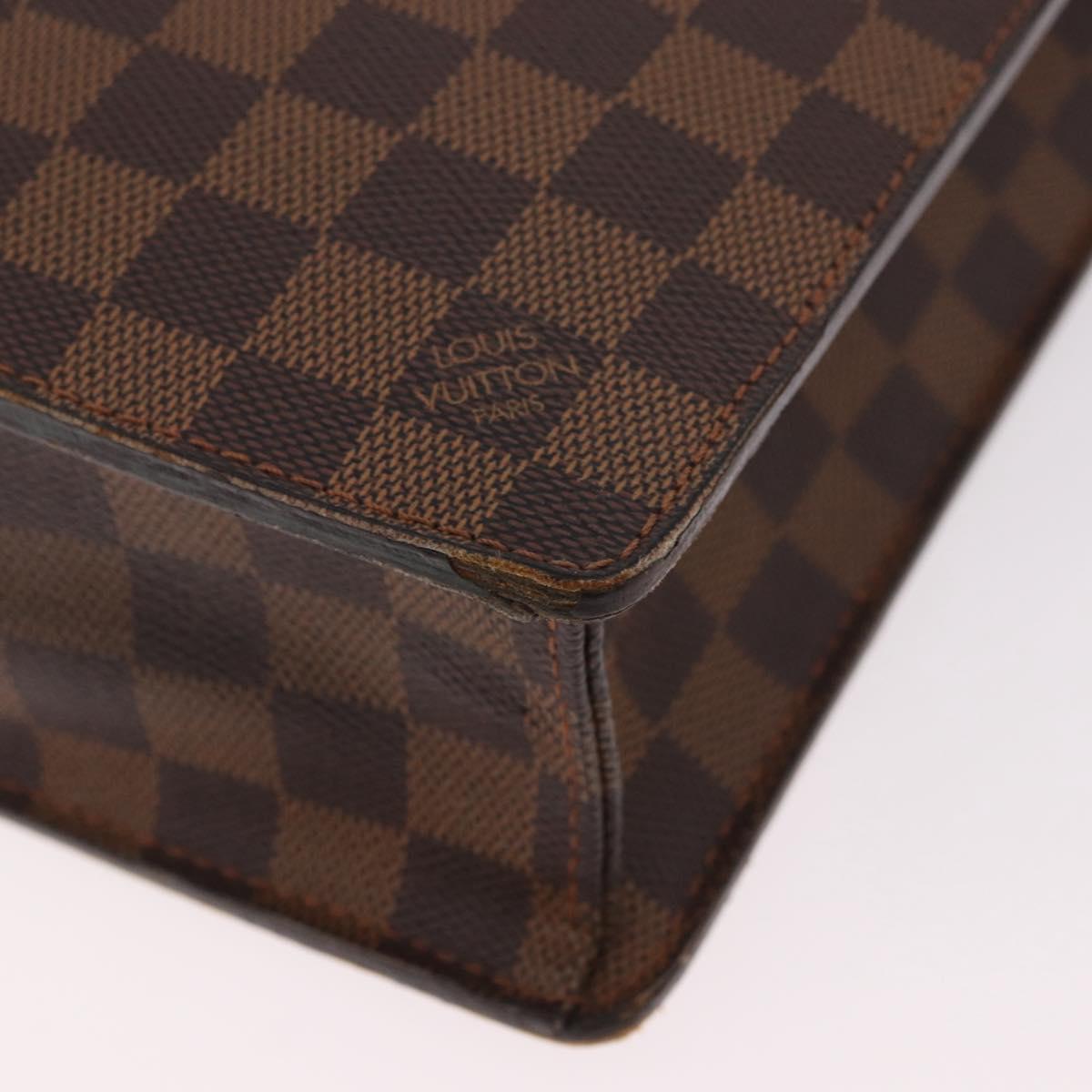 LOUIS VUITTON Damier Ebene Altona PM Briefcase N53315 LV Auth 189379
