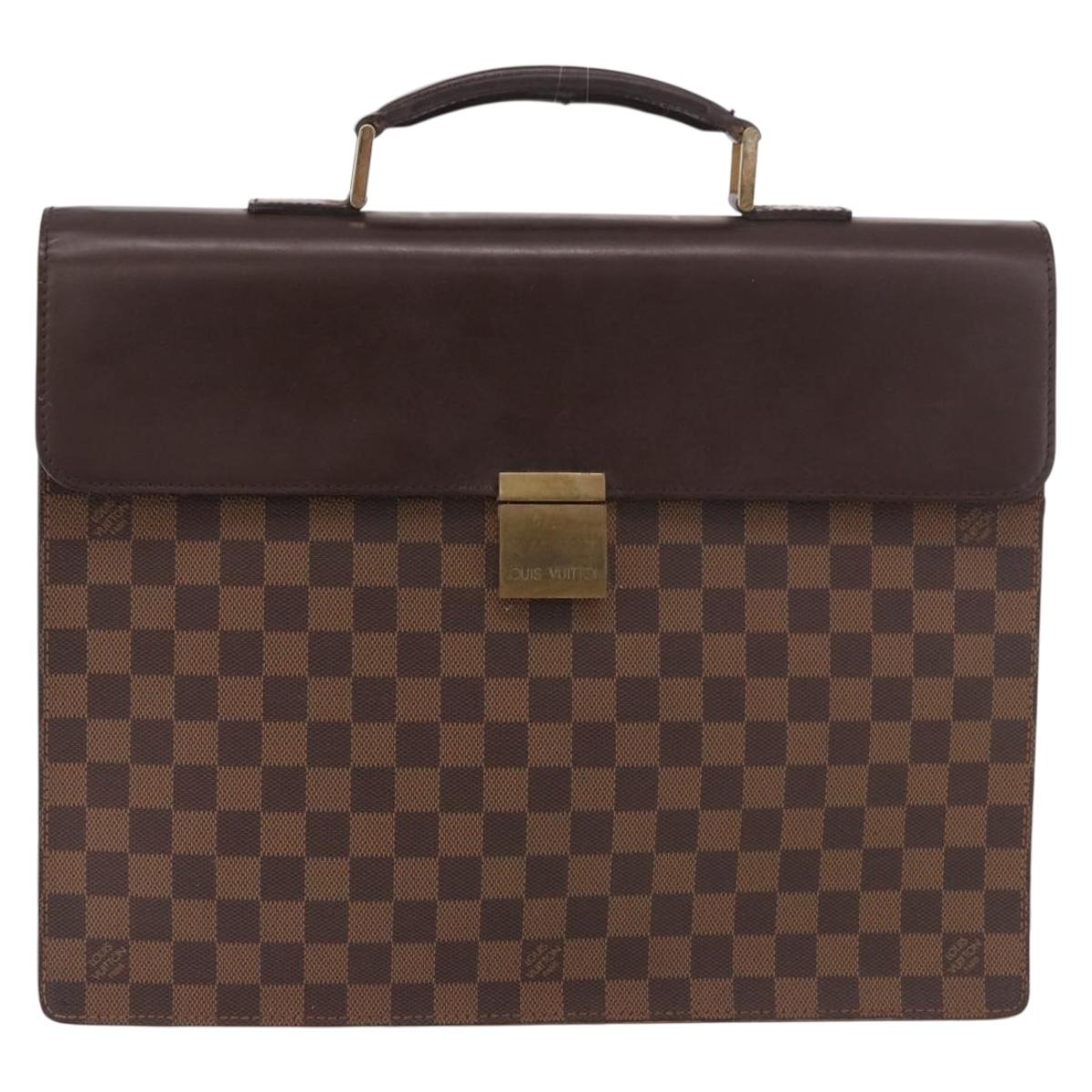 LOUIS VUITTON Damier Ebene Altona PM Briefcase N53315 LV Auth 189379