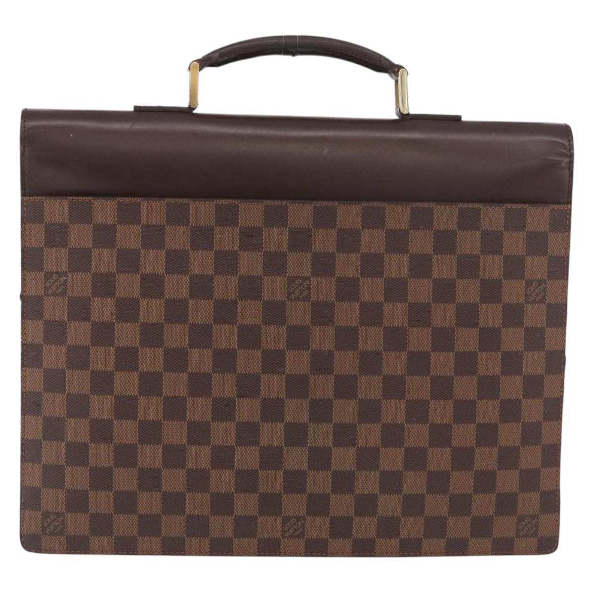 LOUIS VUITTON Damier Ebene Altona PM Briefcase N53315 LV Auth 189379