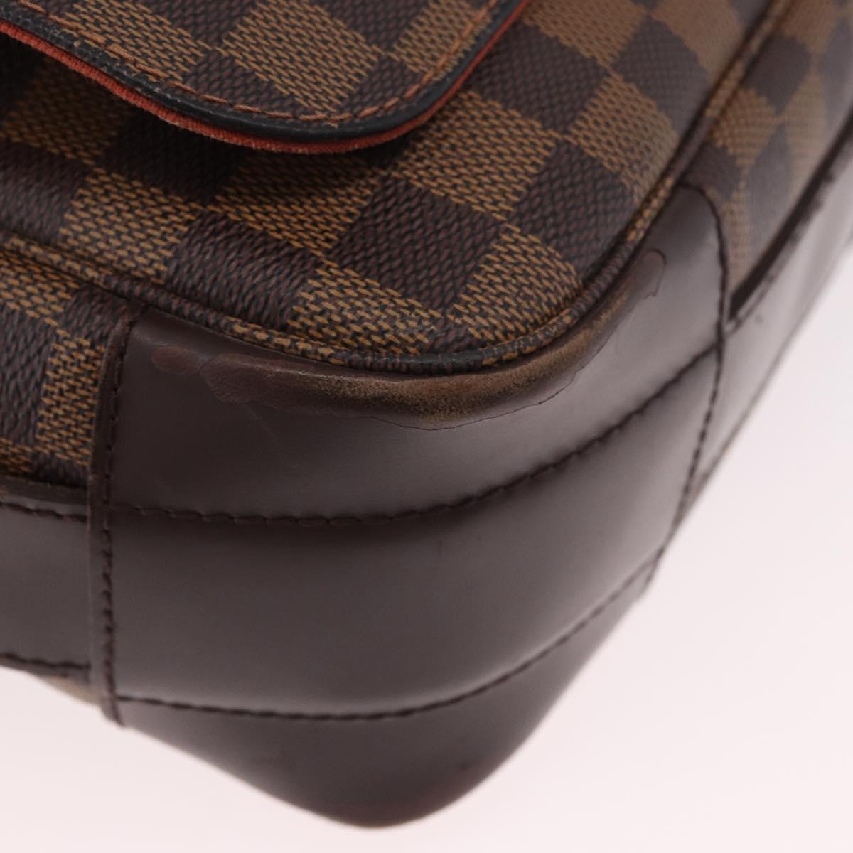 LOUIS VUITTON Damier Ebene Bastille Shoulder Bag N45258 LV Auth 189380