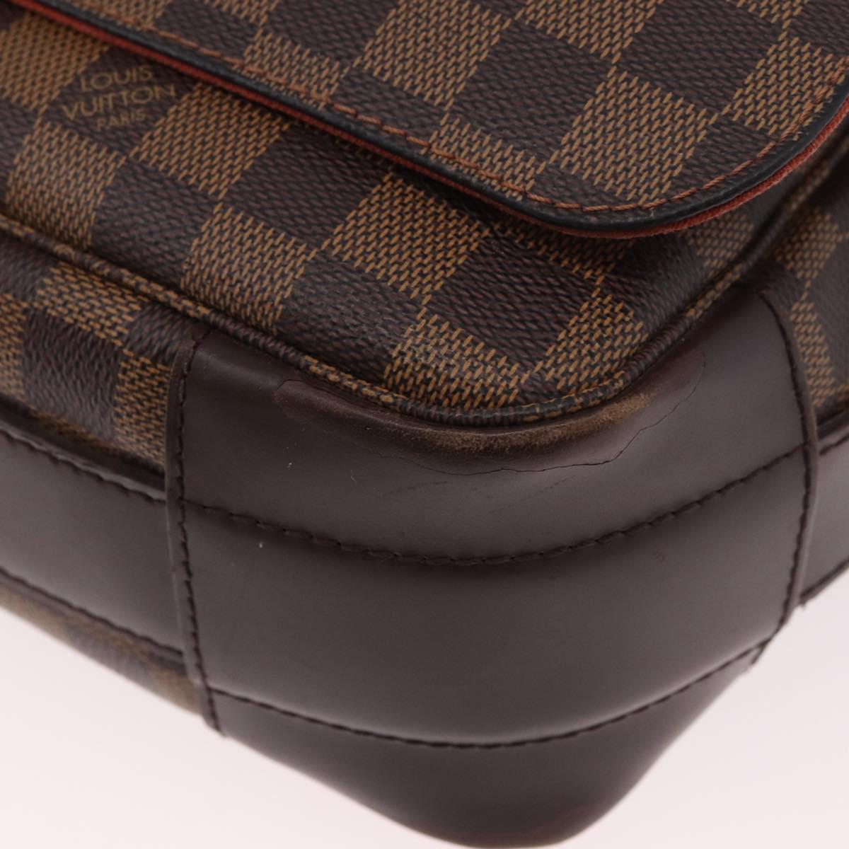 LOUIS VUITTON Damier Ebene Bastille Shoulder Bag N45258 LV Auth 189380
