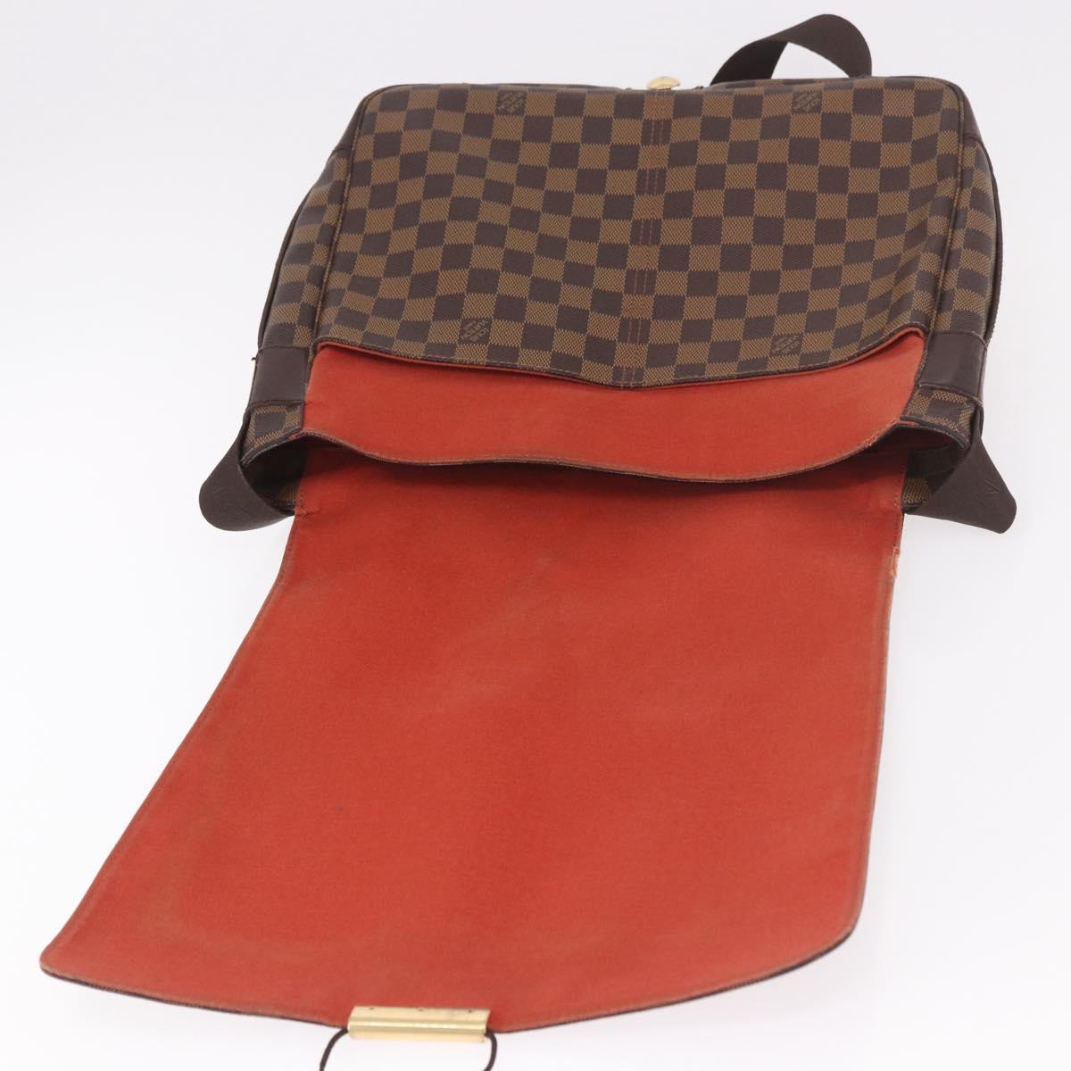 LOUIS VUITTON Damier Ebene Bastille Shoulder Bag N45258 LV Auth 189380