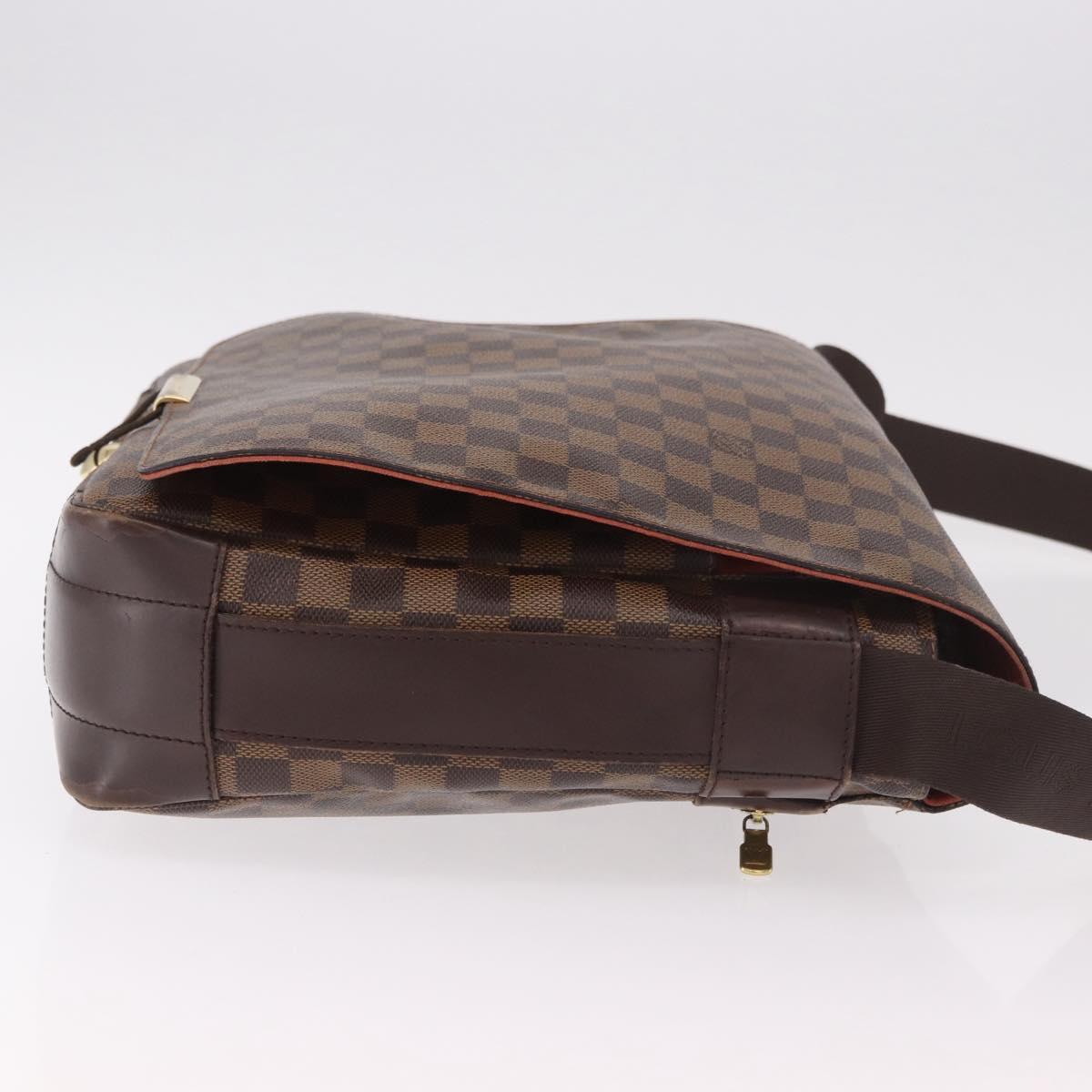 LOUIS VUITTON Damier Ebene Bastille Shoulder Bag N45258 LV Auth 189380