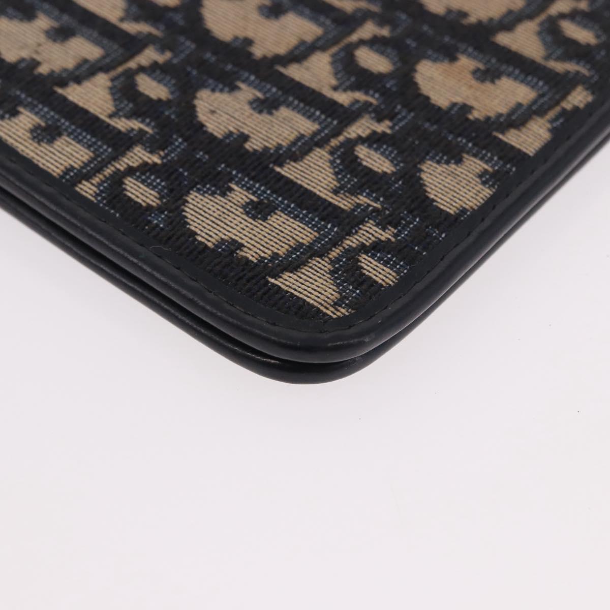 Christian Dior Trotter Canvas Passport Case Navy Auth 189387A