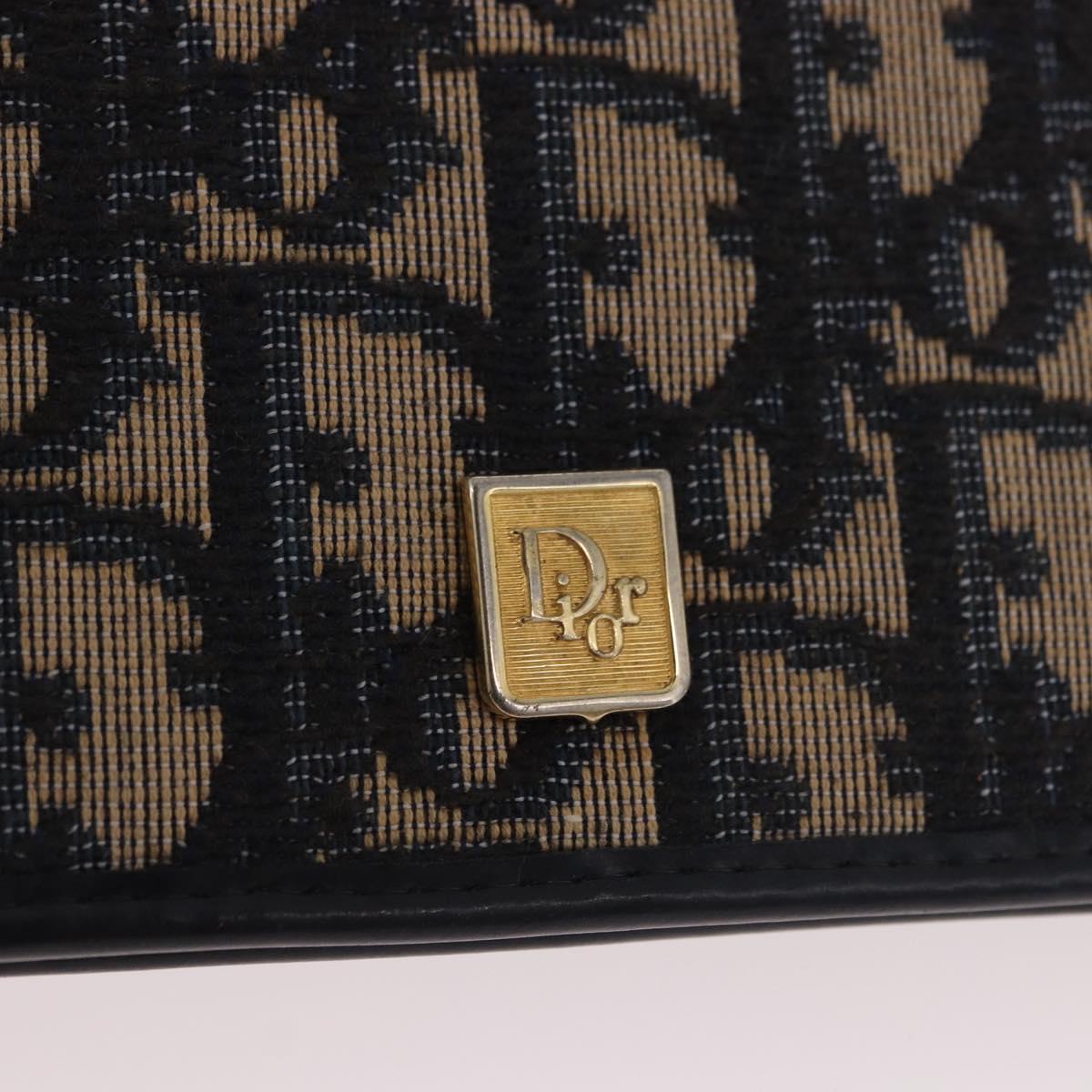 Christian Dior Trotter Canvas Passport Case Navy Auth 189387A