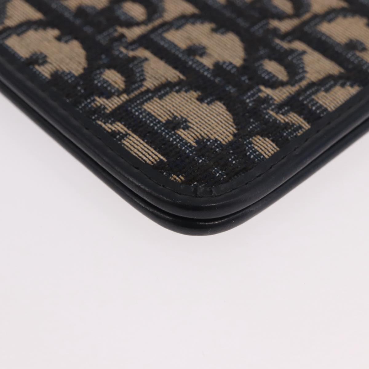 Christian Dior Trotter Canvas Passport Case Navy Auth 189387A