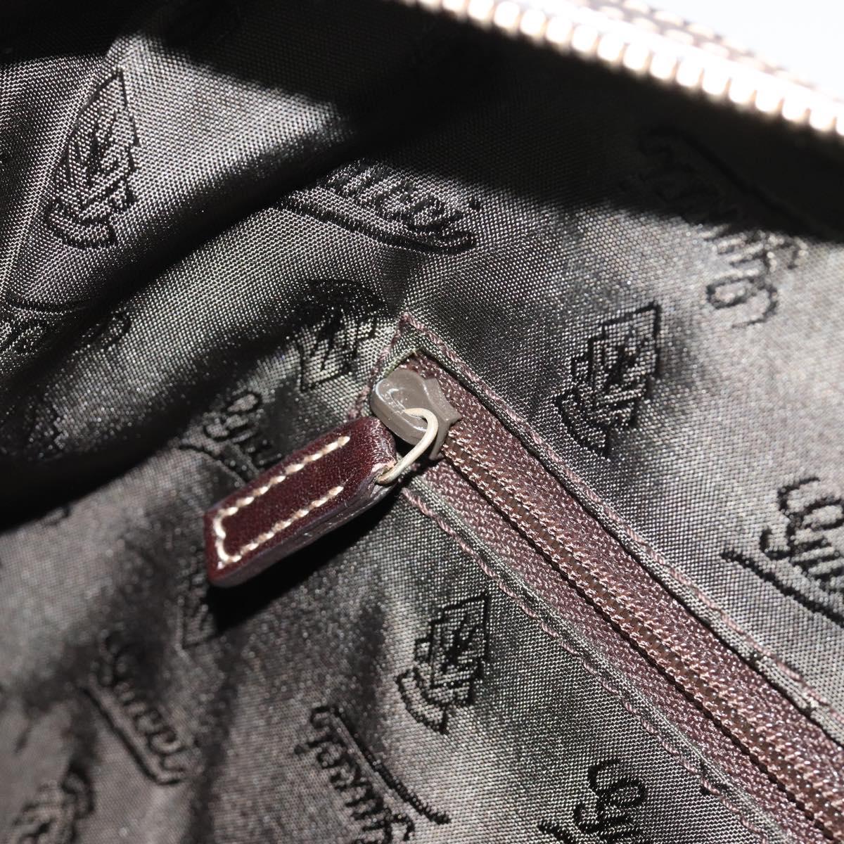 GUCCI GG Crystal Hand Bag Coated Canvas Pink Brown gold 181487 Auth 189418