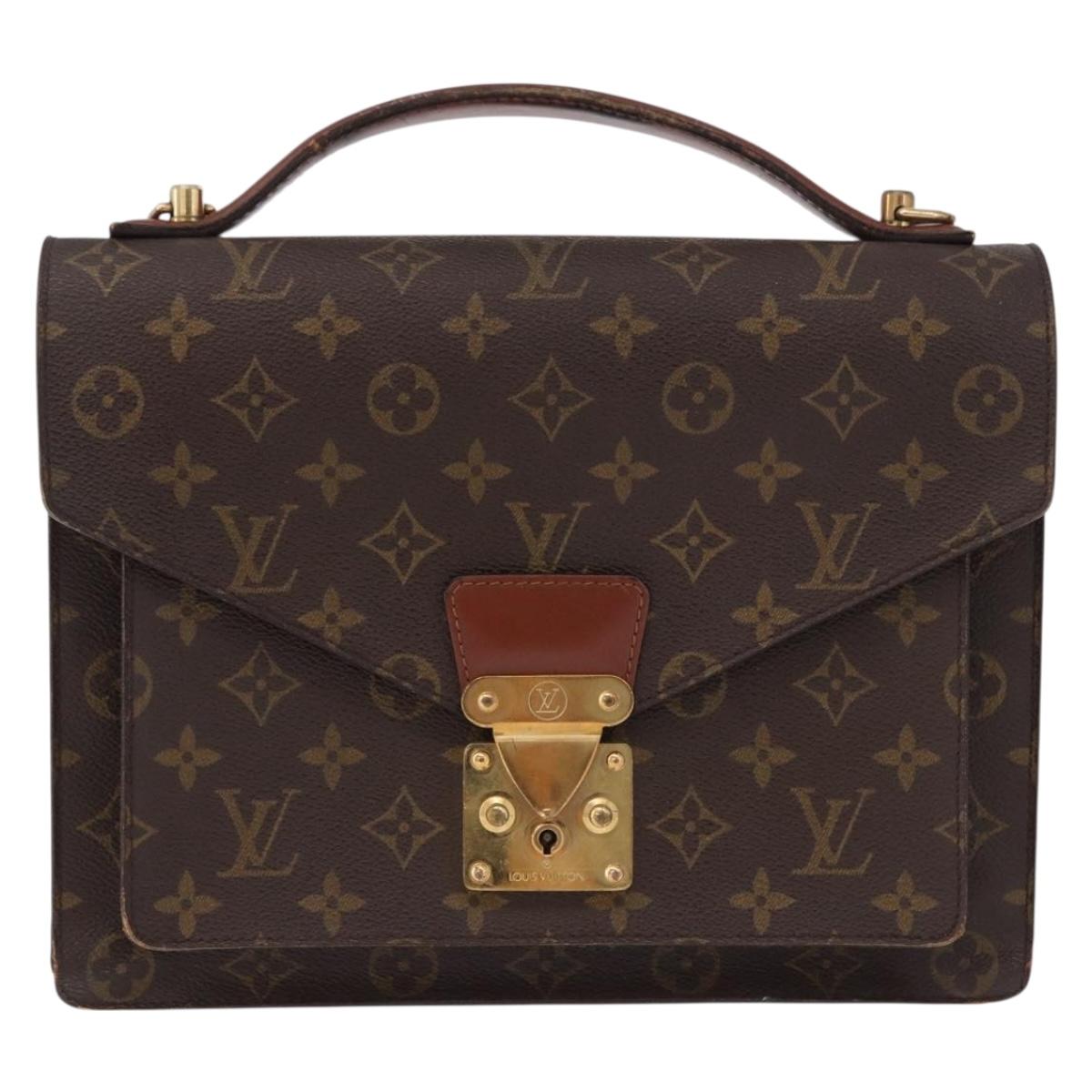 LOUIS VUITTON Monogram Monceau 28 Hand Bag M51185 LV Auth 189419