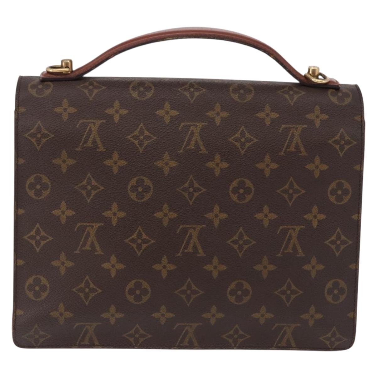 LOUIS VUITTON Monogram Monceau 28 Hand Bag M51185 LV Auth 189419
