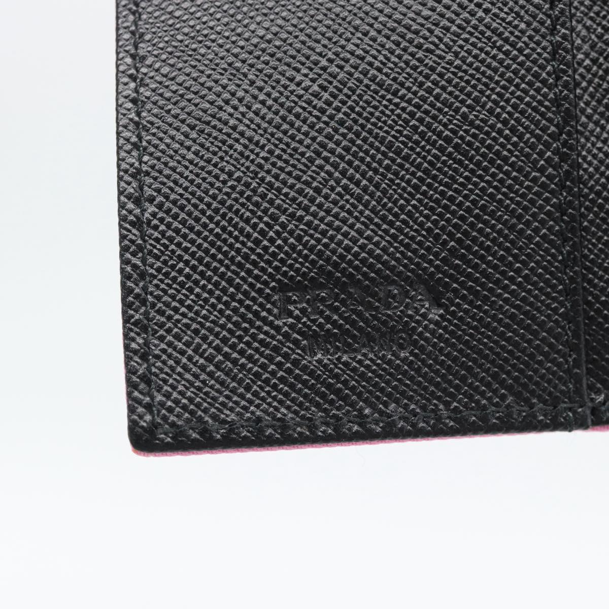 PRADA Key Case Nylon Pink Silver Auth 189428A