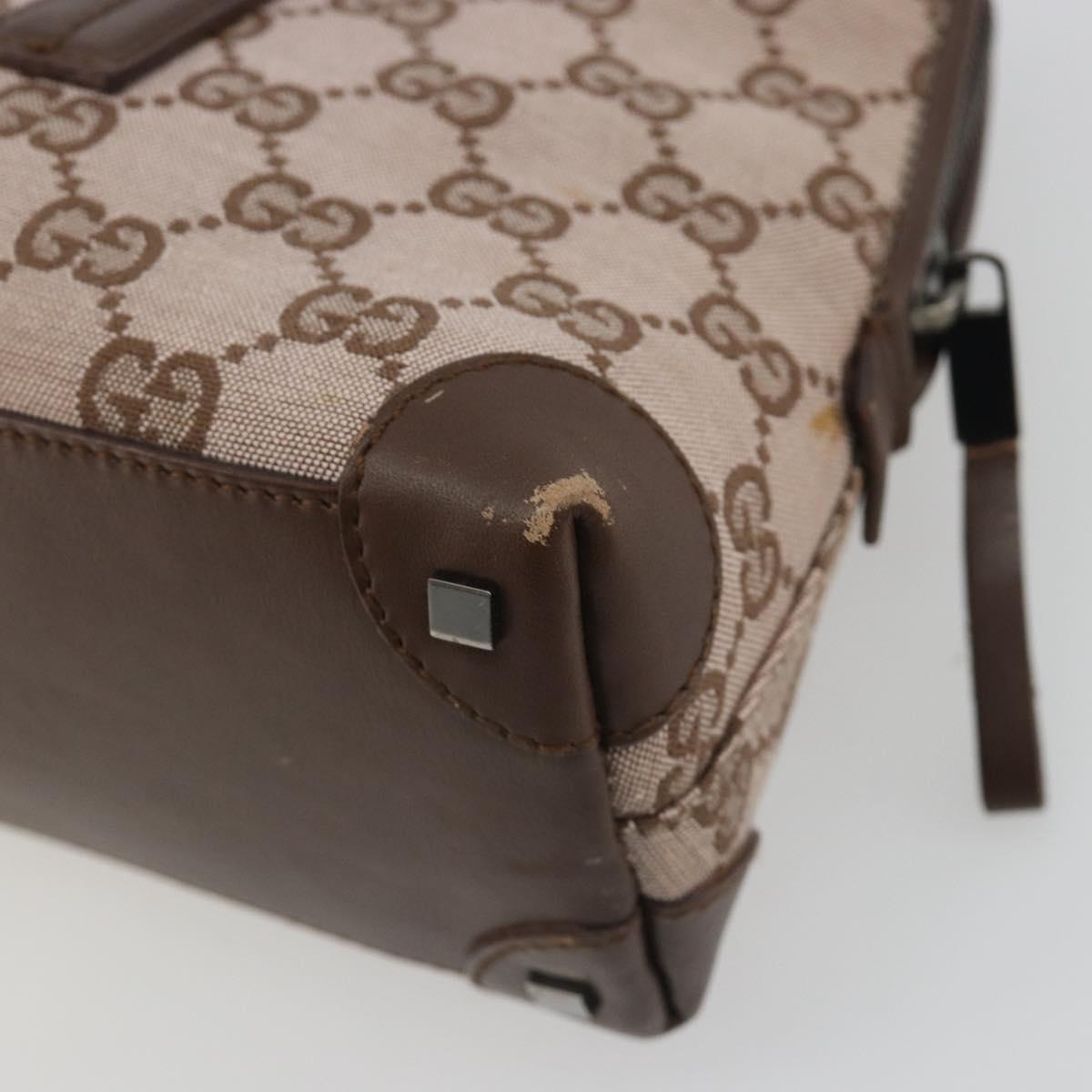 GUCCI GG Canvas Hand Bag Pink Silver 001 4283 Auth 189494