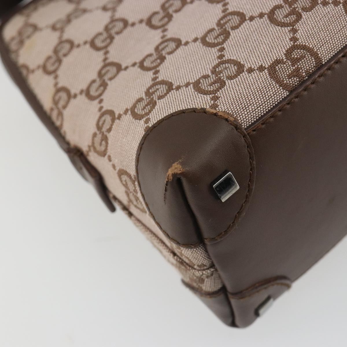 GUCCI GG Canvas Hand Bag Pink Silver 001 4283 Auth 189494