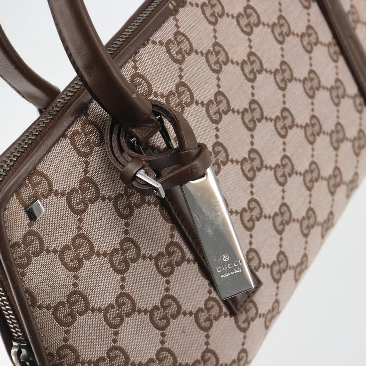 GUCCI GG Canvas Hand Bag Pink Silver 001 4283 Auth 189494