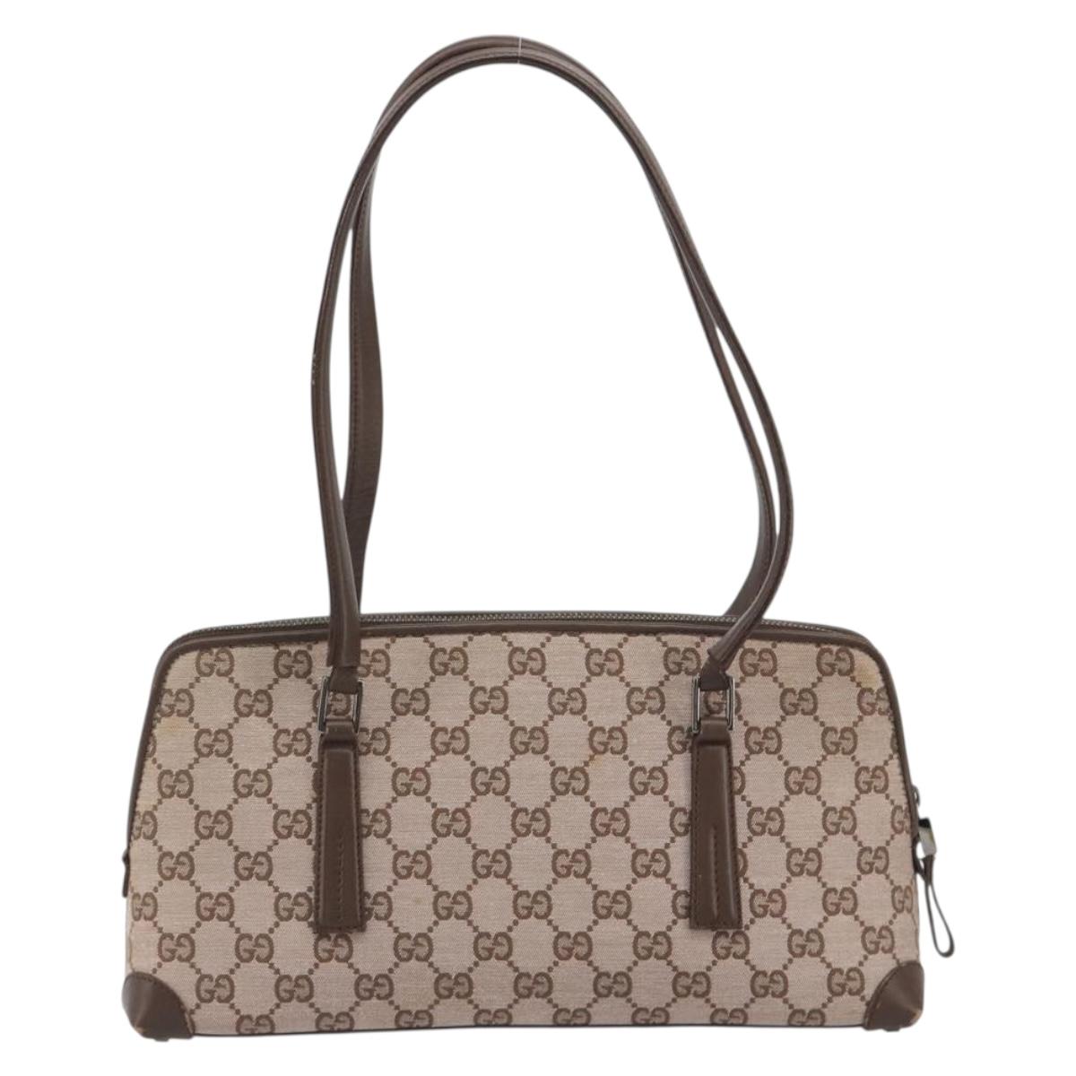 GUCCI GG Canvas Hand Bag Pink Silver 001 4283 Auth 189494