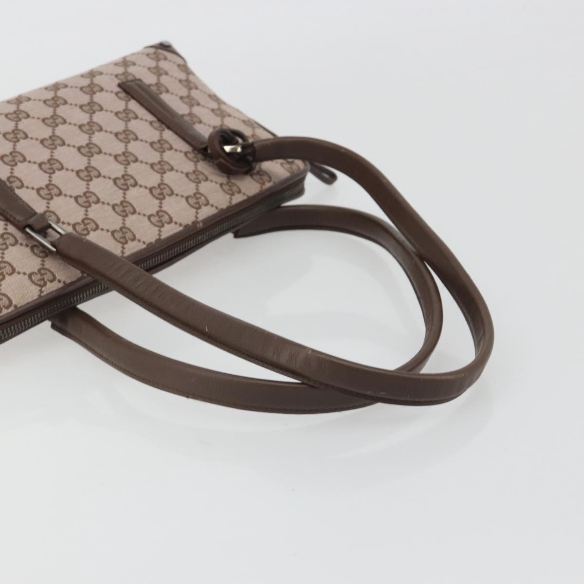 GUCCI GG Canvas Hand Bag Pink Silver 001 4283 Auth 189494
