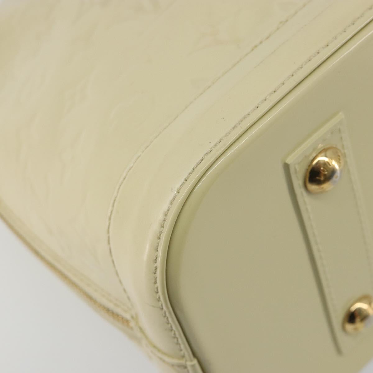 LOUIS VUITTON Monogram Vernis Alma PM Hand Bag Broncorail M91445 LV Auth 189507