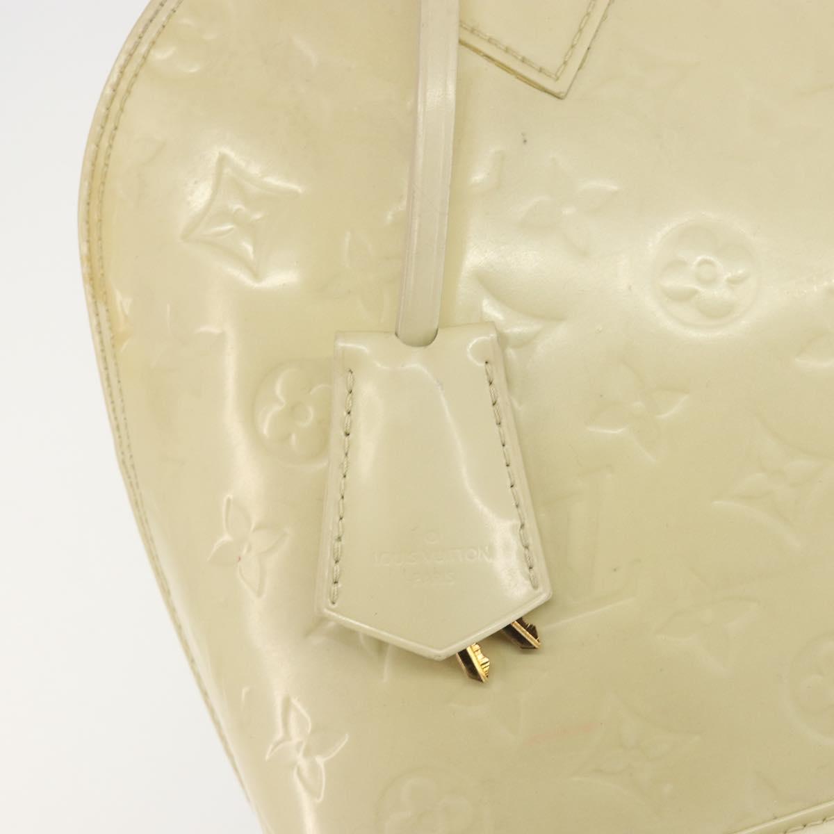 LOUIS VUITTON Monogram Vernis Alma PM Hand Bag Broncorail M91445 LV Auth 189507