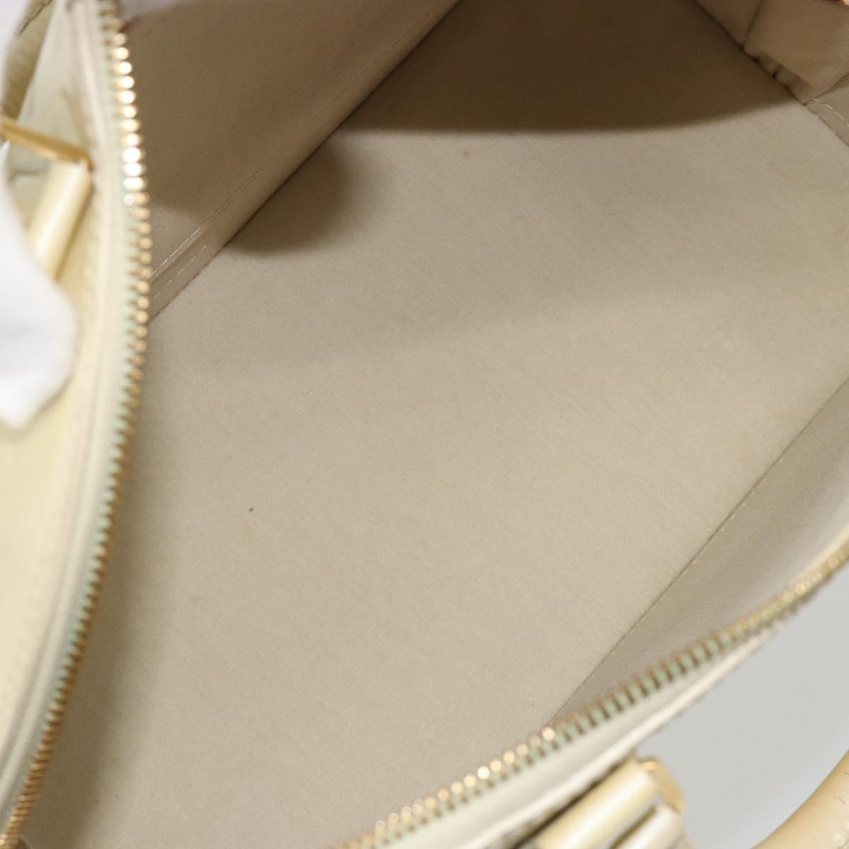 LOUIS VUITTON Monogram Vernis Alma PM Hand Bag Broncorail M91445 LV Auth 189507