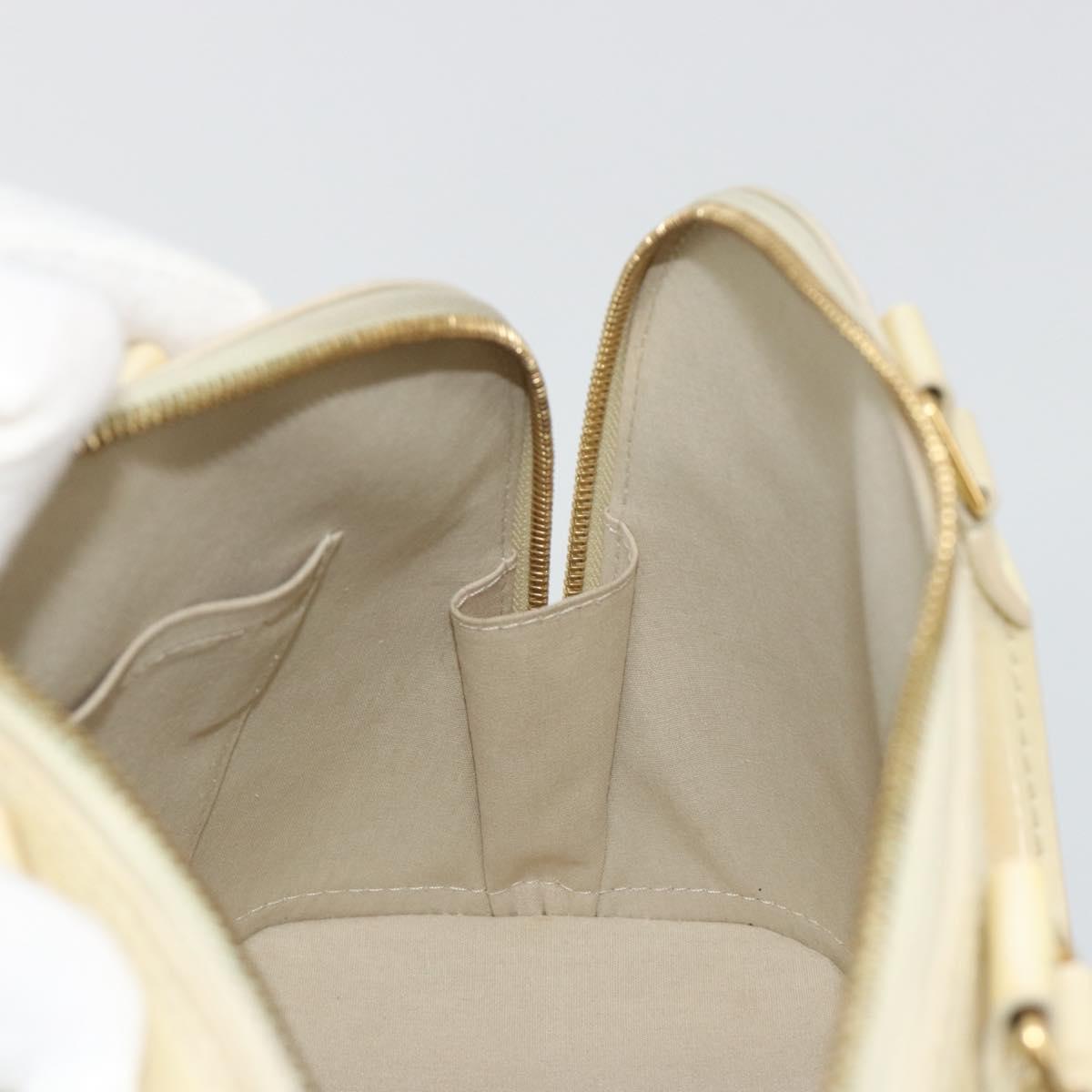 LOUIS VUITTON Monogram Vernis Alma PM Hand Bag Broncorail M91445 LV Auth 189507