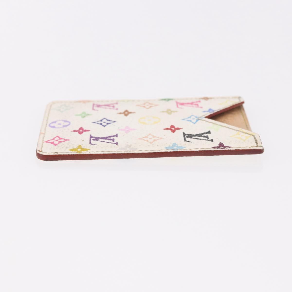LOUIS VUITTON Monogram Multicolor Etui Hand Mirror White M92651 LV Auth 189513
