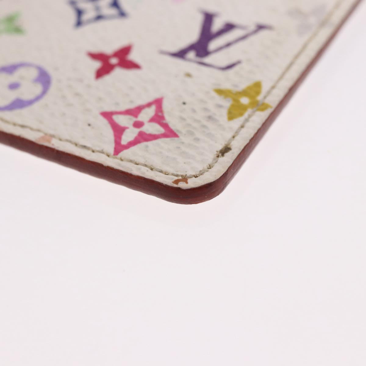 LOUIS VUITTON Monogram Multicolor Etui Hand Mirror White M92651 LV Auth 189513