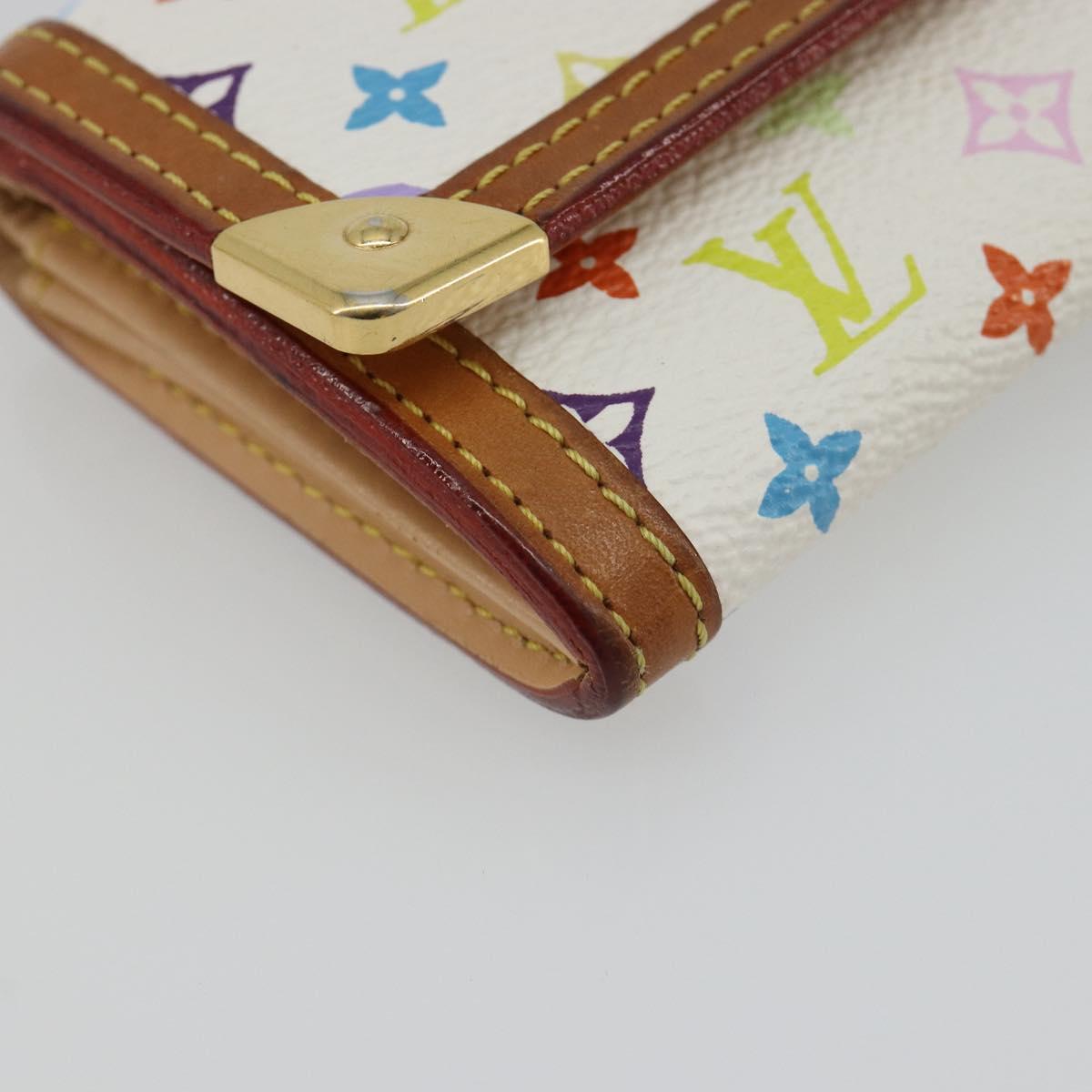 LOUIS VUITTON Monogram Multicolor Porte Monnaie Pla Purse M92657 Auth 189514