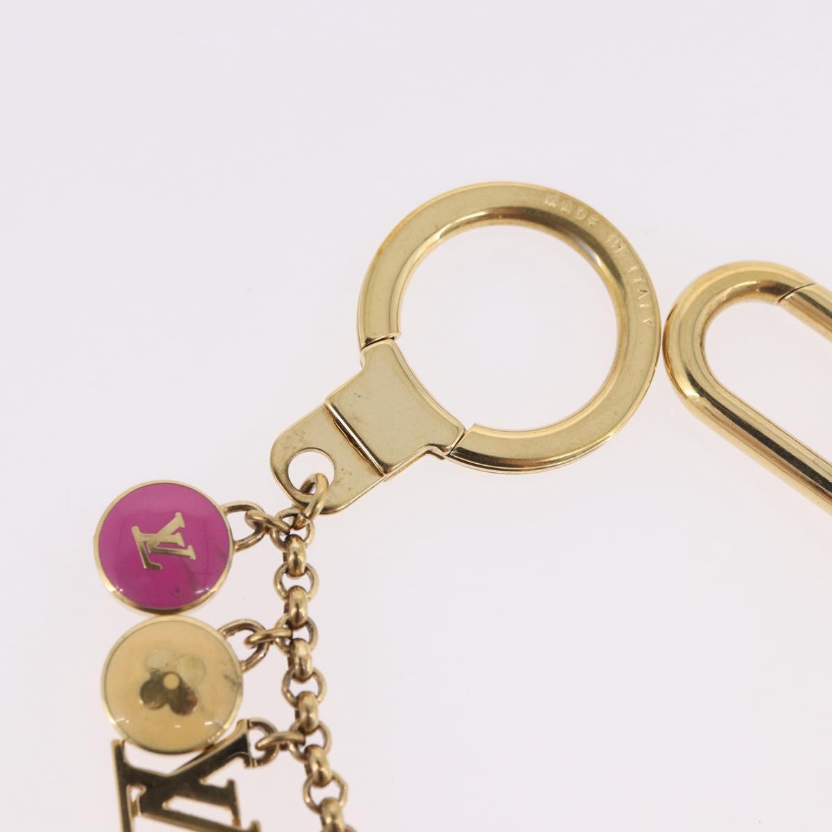 LOUIS VUITTON Porte Cles Chainne Pastille Key Holder metal M66172 LV Auth 189518