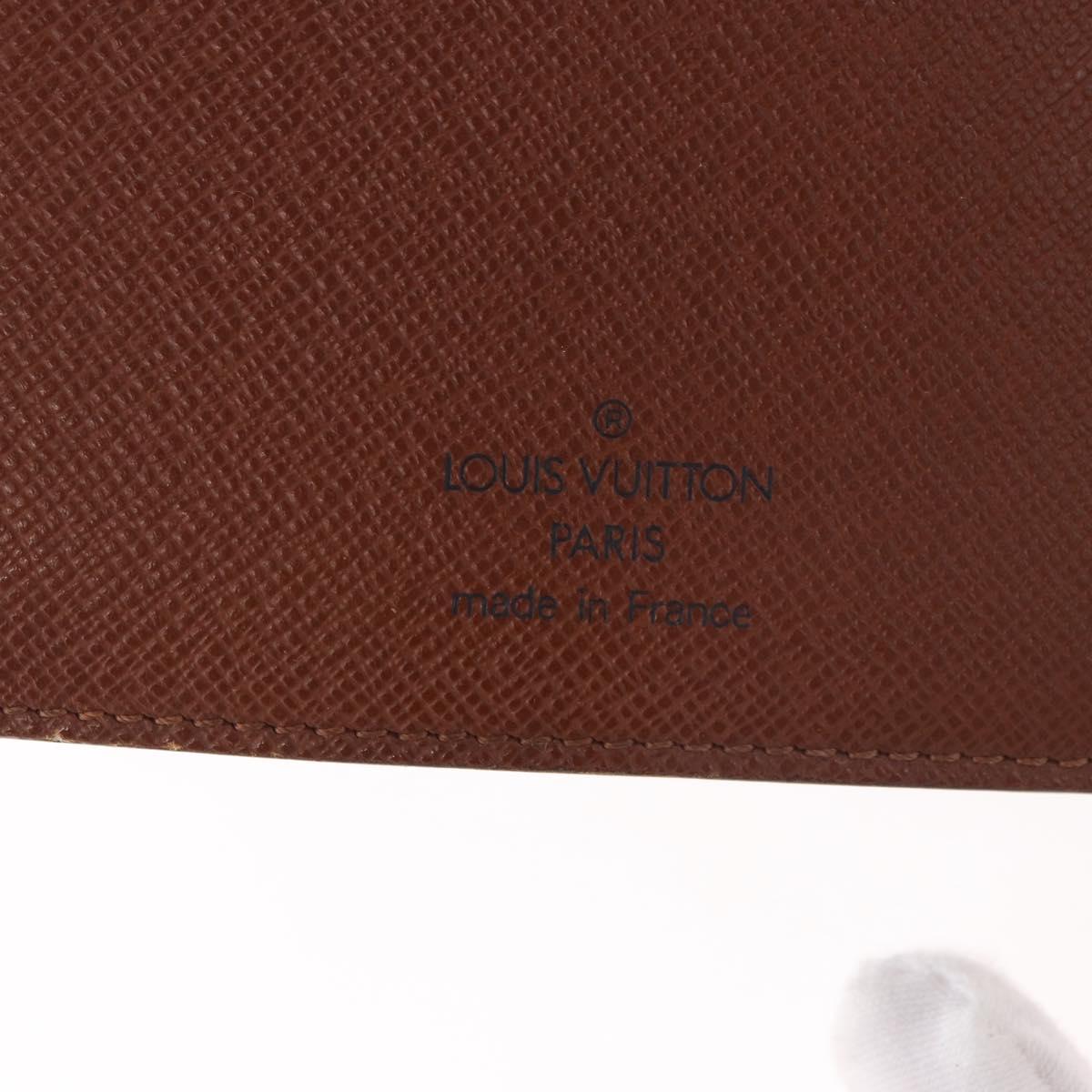 LOUIS VUITTON Monogram Agenda MM Day Planner Cover R20105 LV Auth 189519
